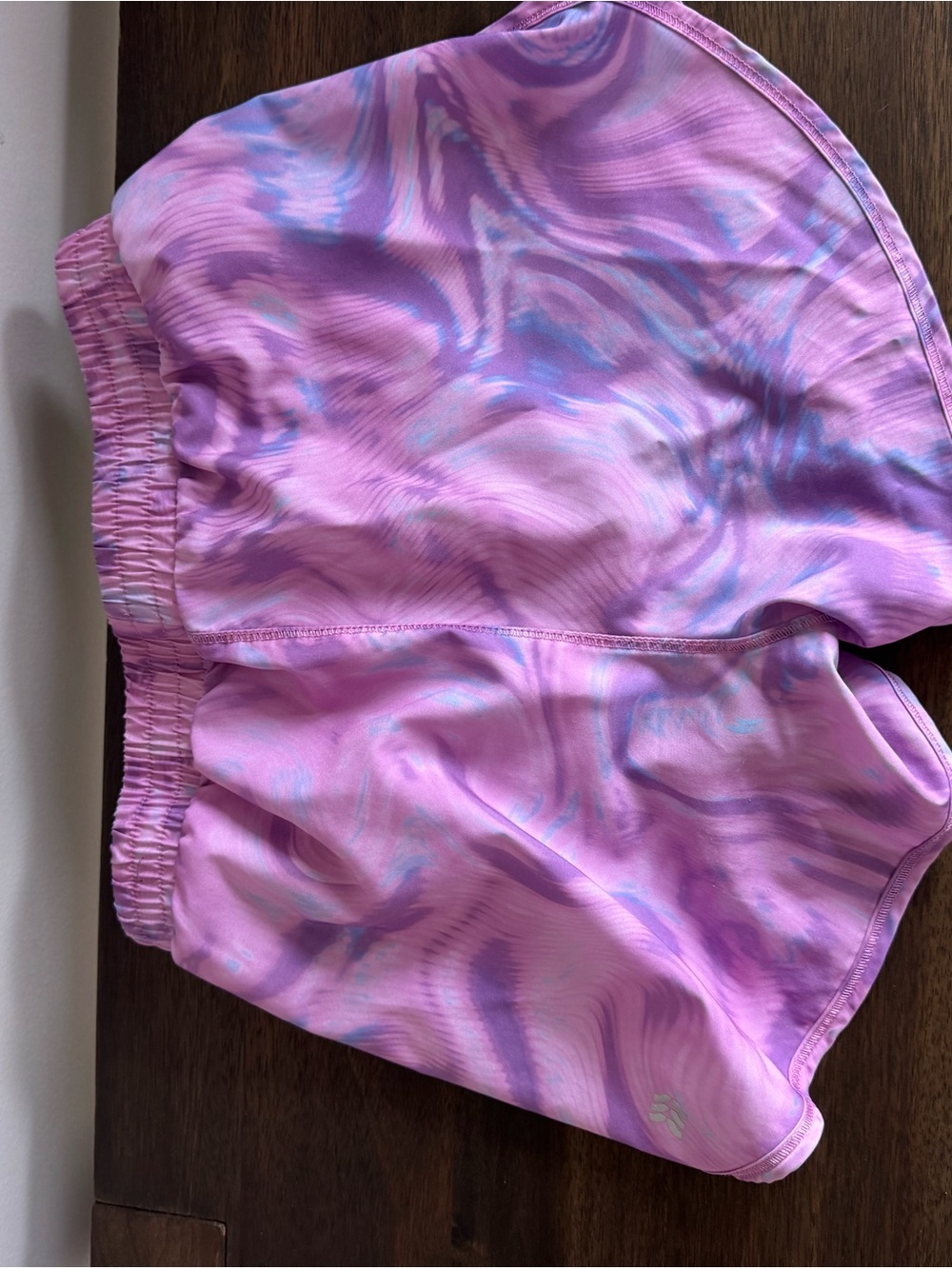 all in motion Pink & Lavender Marble Athletic Shorts - Picture 3 of 4